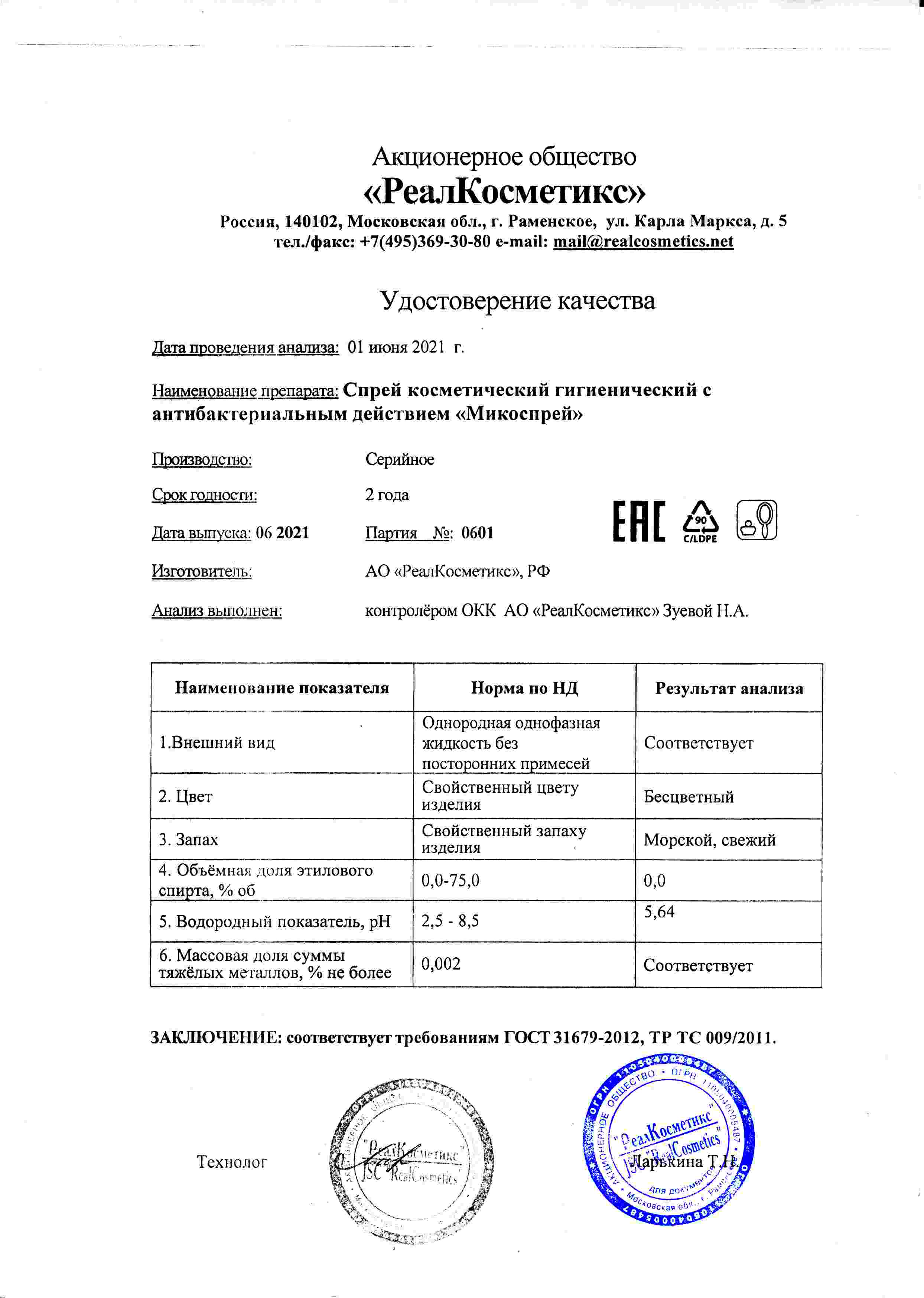 Паспорт №0620210601
